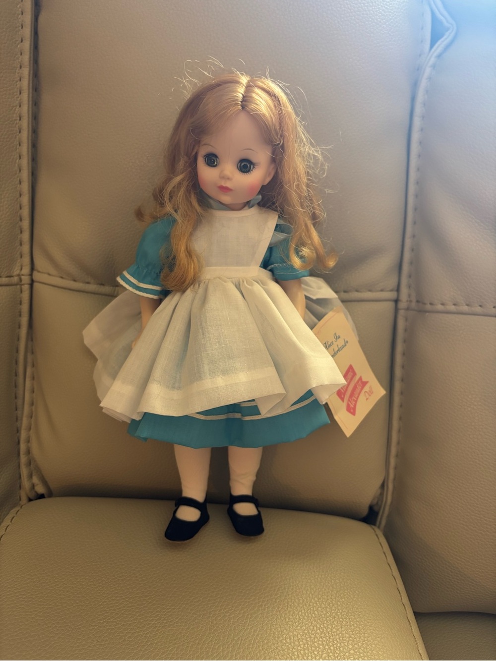 Madame Alexander Blue and White Dress Blonde Girl Doll